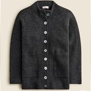 J. Crew relaxed Milano-stitch cardigan sweater